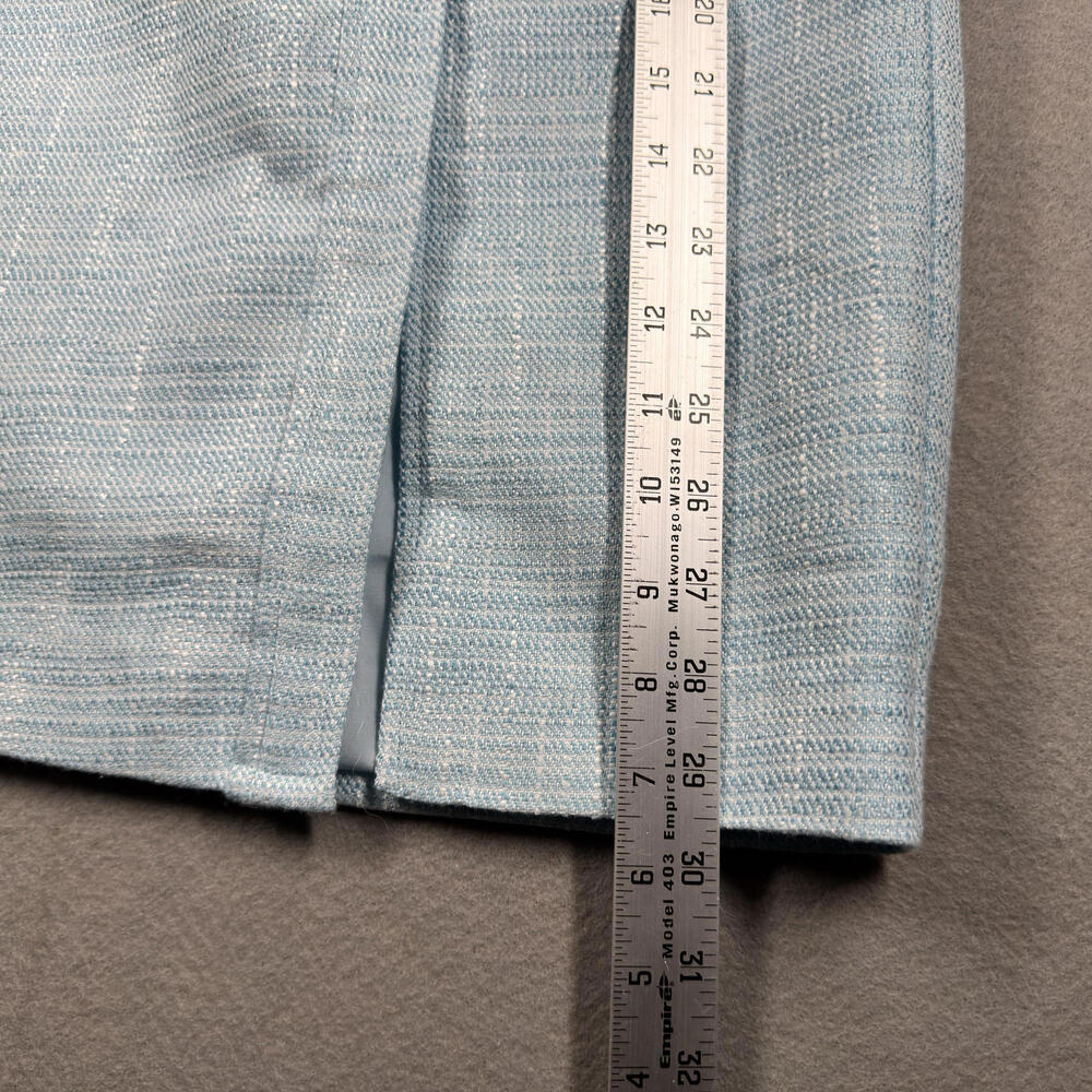 Love‎ Bonito Light Blue Button-Front Bevelyn Textured Column Midi Skirt Sz 4 - Picture 6 of 8